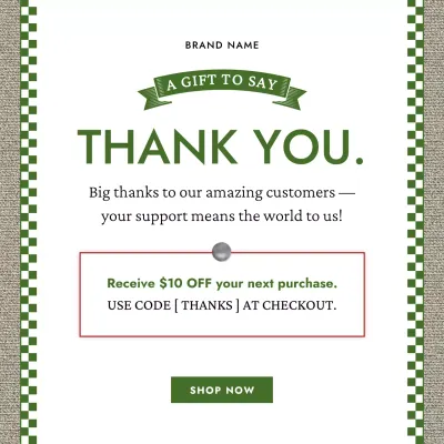 Classic Holiday Promotion for Social Media