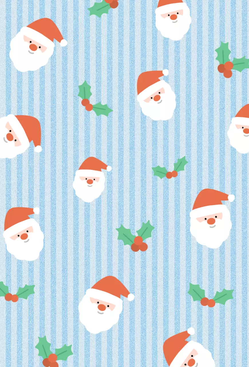 Cartão de Natal do Papai Noel azul