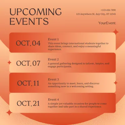 Orange Modern New Year Event Announcement Instagram Post