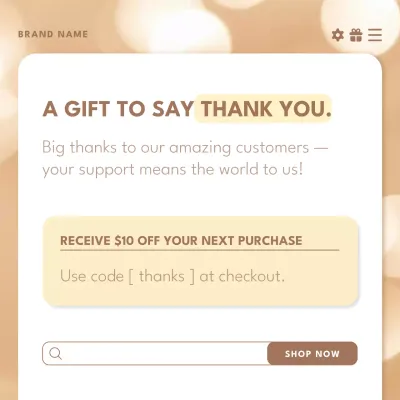 Golden Holiday Discount Promotion for Social Media