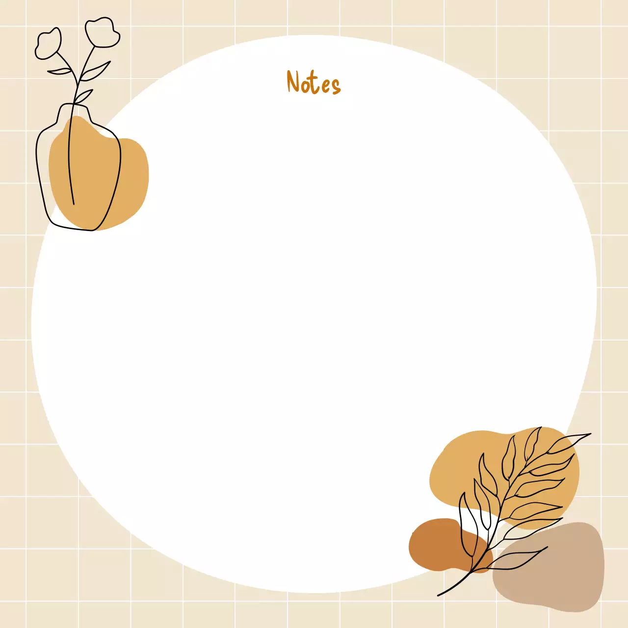 Perencana Catatan Minimalis Beige