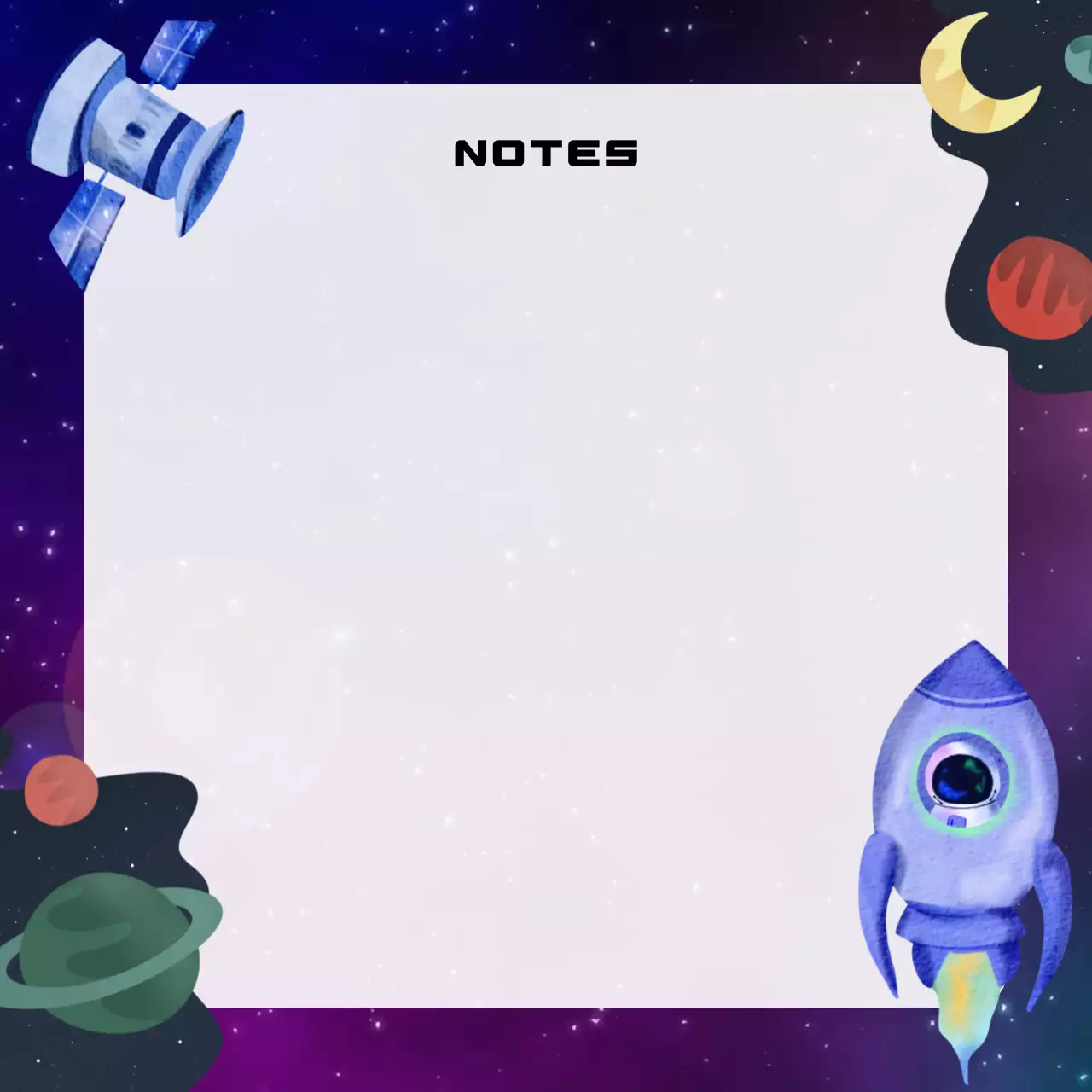 Perencana Catatan Kosmik Ungu