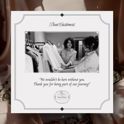 Grey and Green Minimalist New Year Greeting Social Media Square