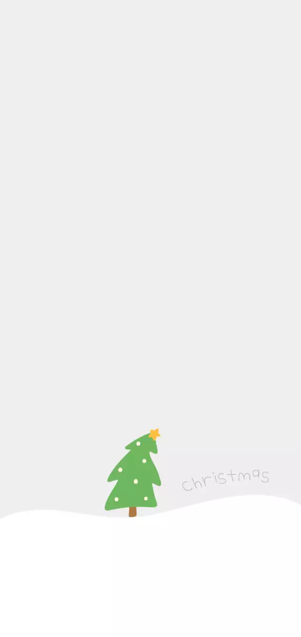 심플 그레이 그린 컬러의 크리스마스