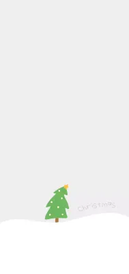 심플 그레이 그린 컬러의 크리스마스