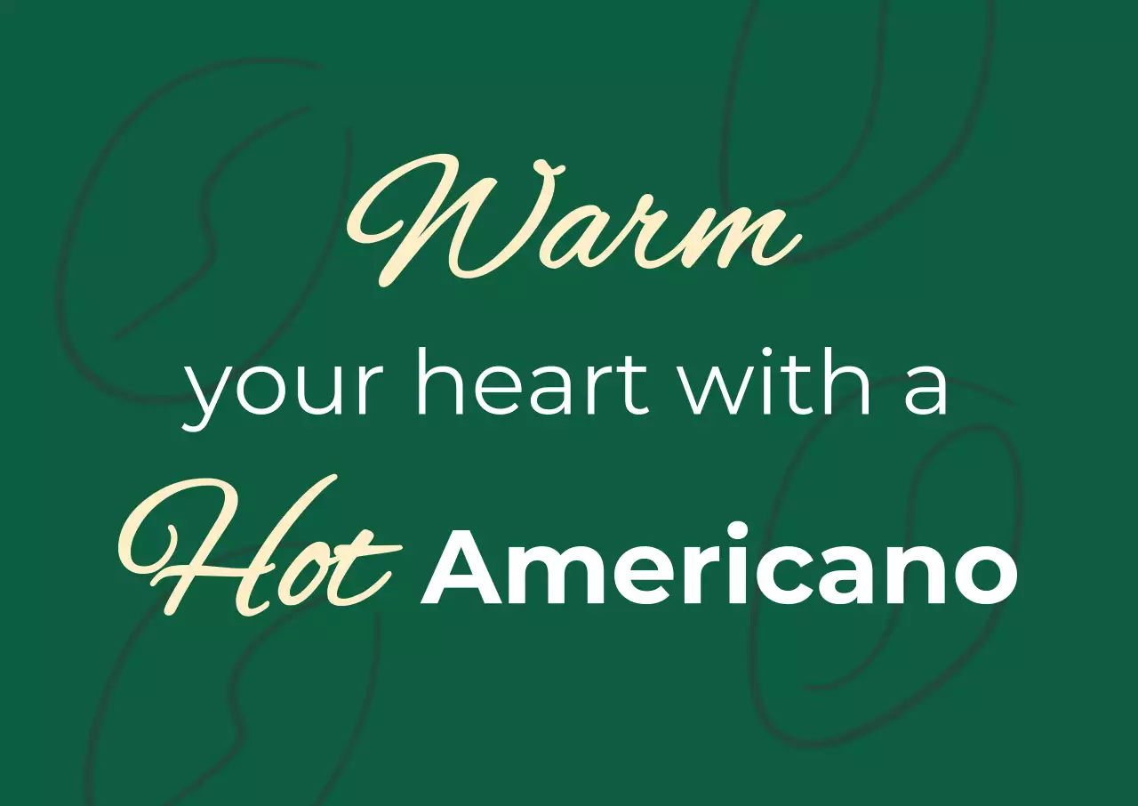 초록 모던 커피 광고