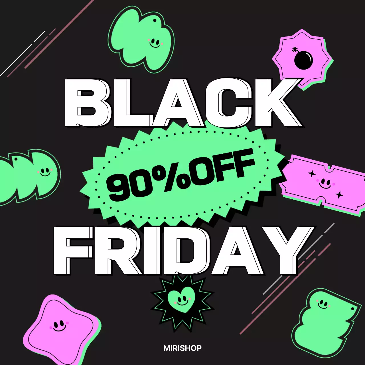 검정 팝 세일 이벤트