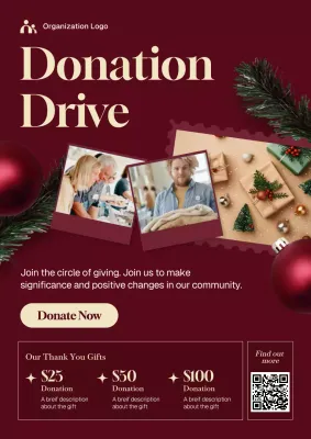 Wine Elegant Charity Promotion Poster