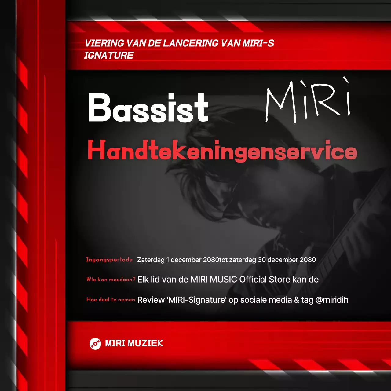 Promotie van Red Modern Music-evenementen