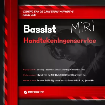 Promotie van Red Modern Music-evenementen