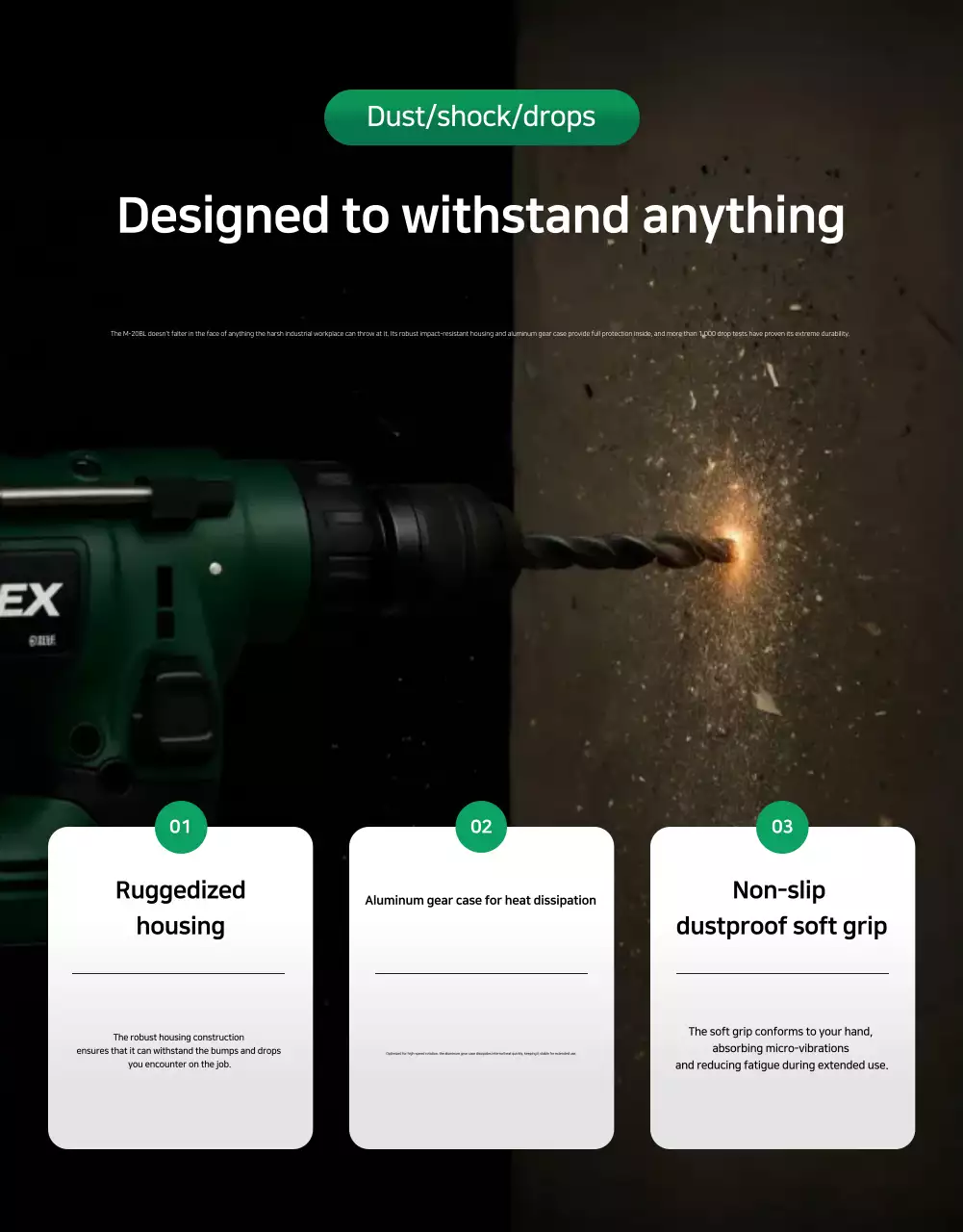 Anúncio de ferramentas elétricas modernas e ecológicas