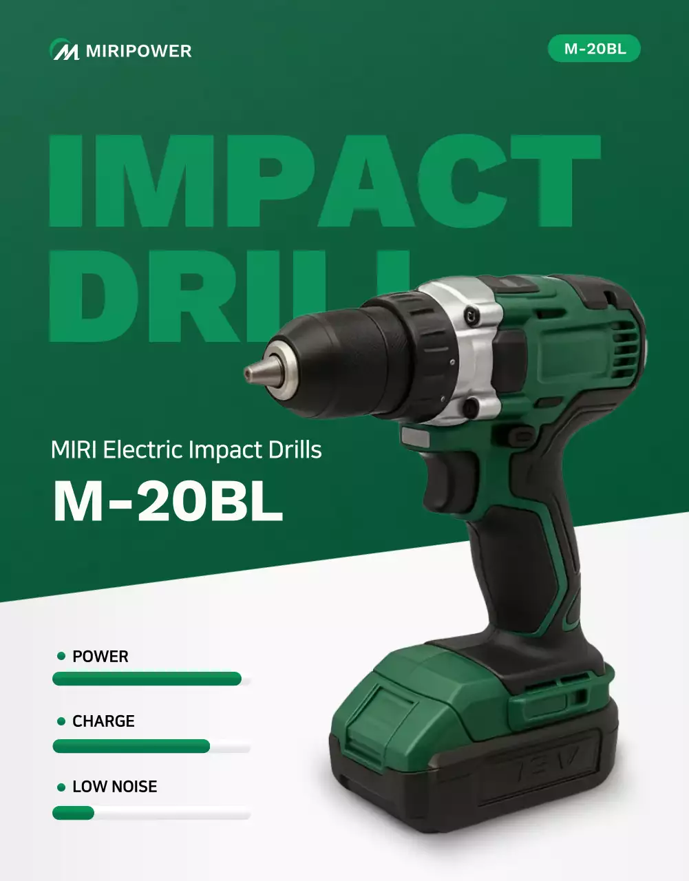 Green Modern Power Tool Advertisement