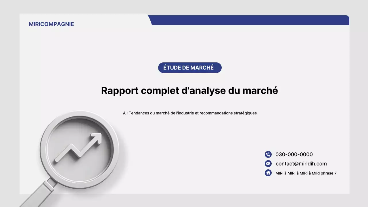 Rapport d'analyse de marché Gray Neat