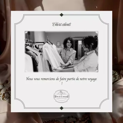 Carte de vœux minimaliste grise et verte pour le Nouvel An sur les réseaux sociaux