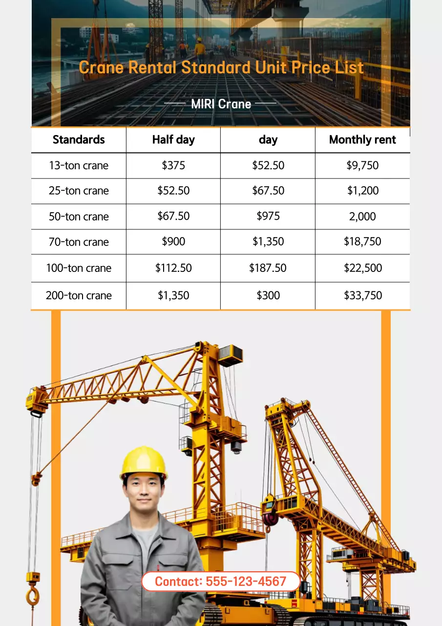 Orange Simple Construction Industry Information Delivery