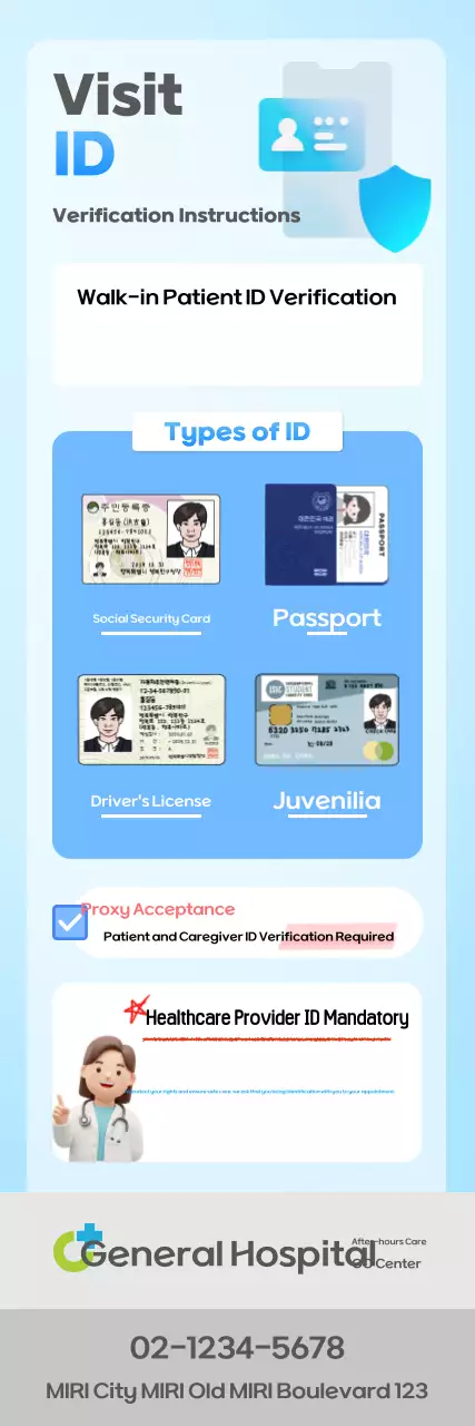 Aviso de Identificação Médica Azul Celeste