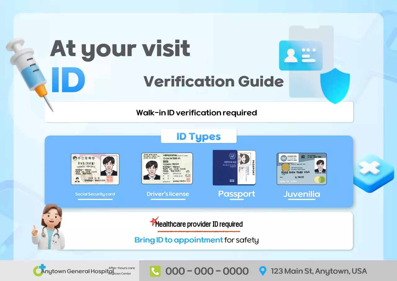 Pemberitahuan ID Medis Sky Blue Clean