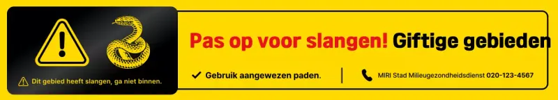 Gele eenvoudige gevarenveiligheidsinstructies