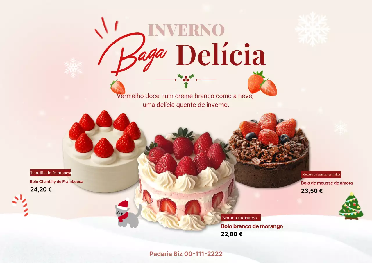 Promoção de Bolo Rosa para Bebê