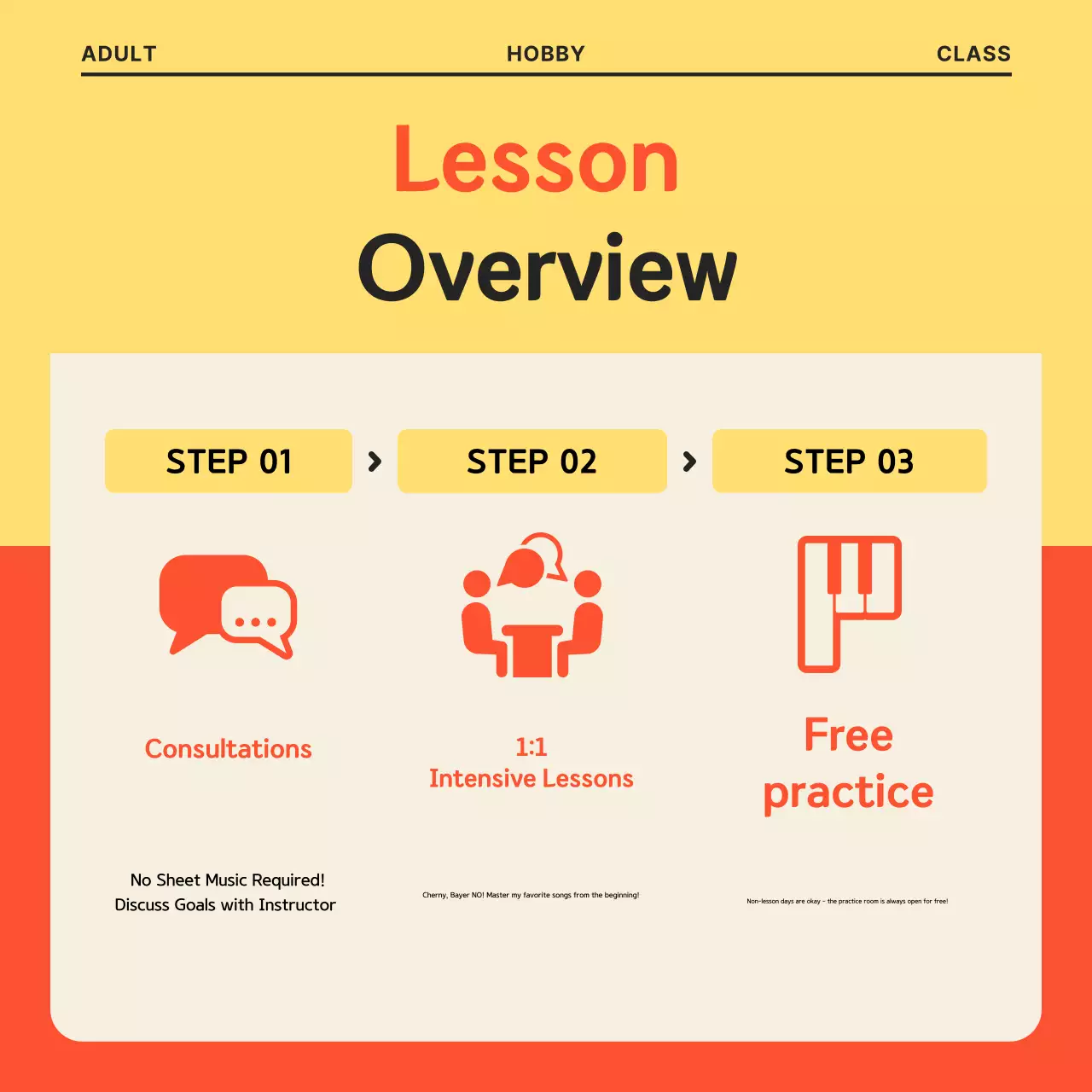 Yellow Simple Music Advertisement