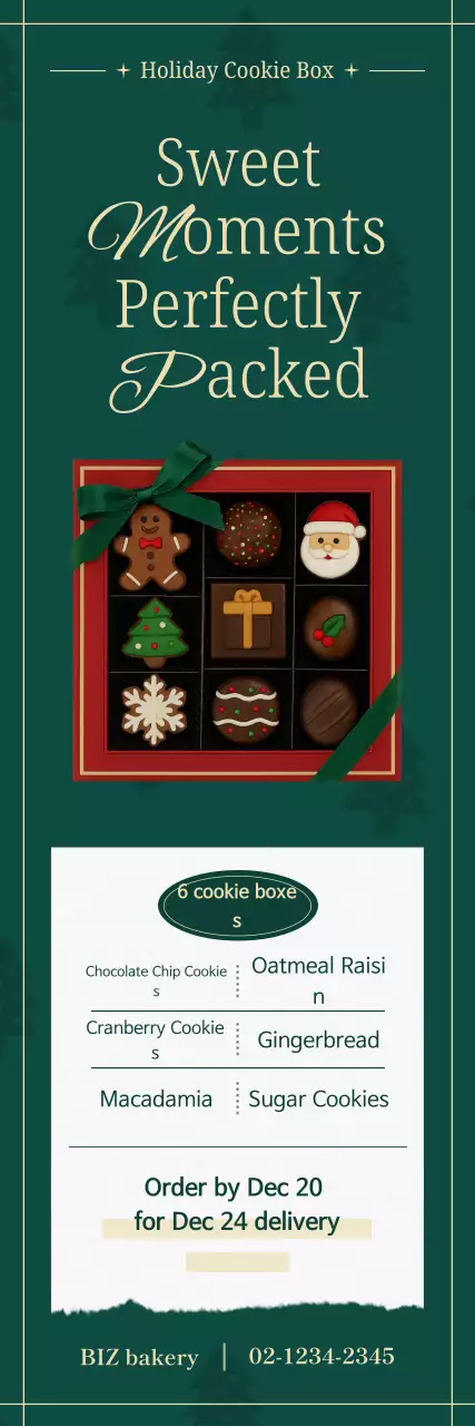 Promoção de produtos natalinos vintage verdes