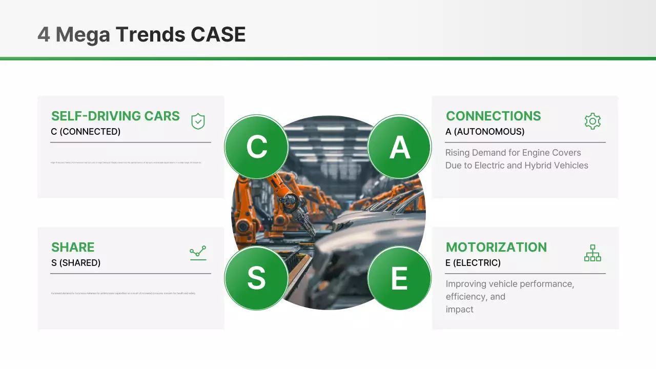 Relatório sobre carros modernos em preto e branco