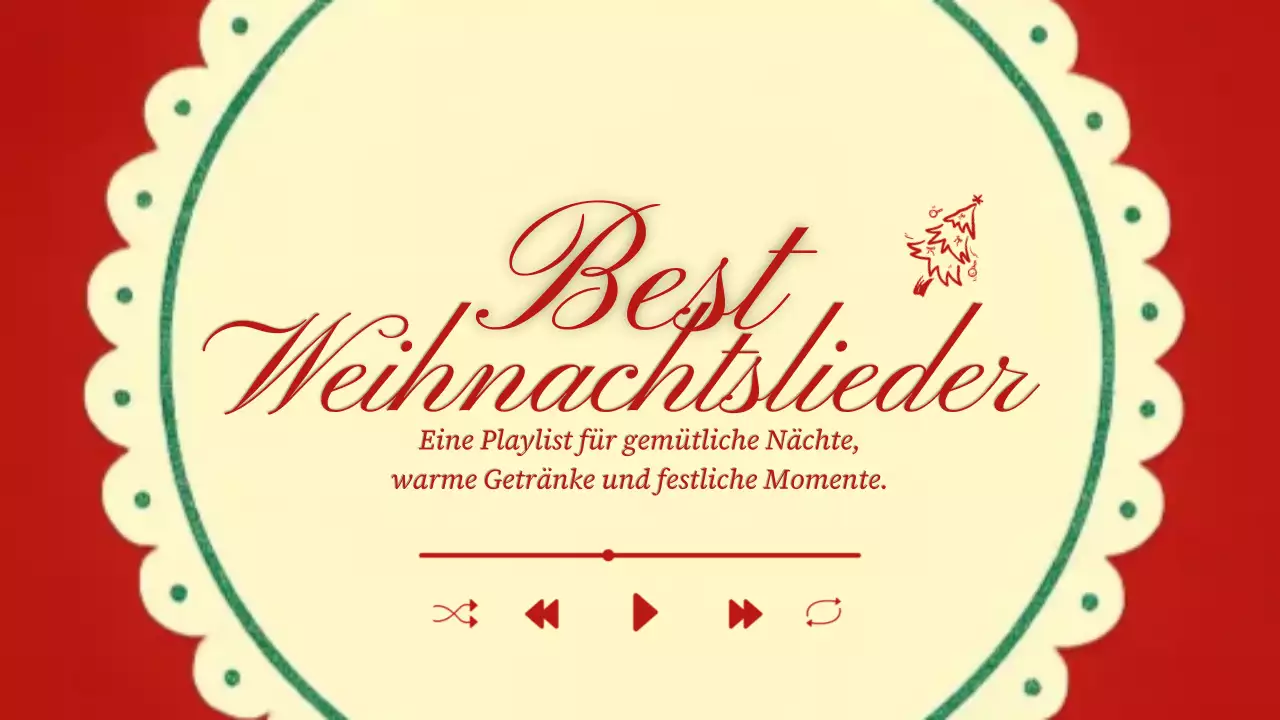 Rote Vintage-Weihnachts-Playlist