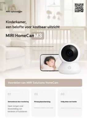 Beige moderne huiscamera-advertentie