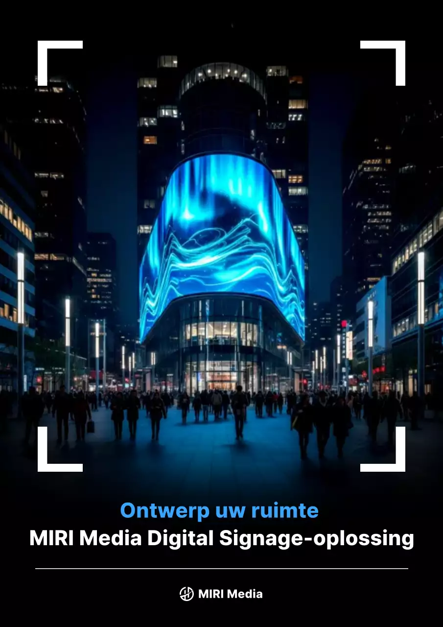 Blauwe moderne digitale reclamepromotie