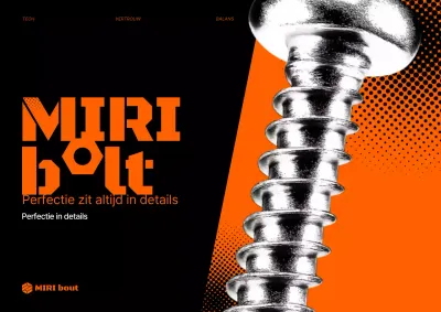 Bolt-advertentie met intens en eenvoudig artwork