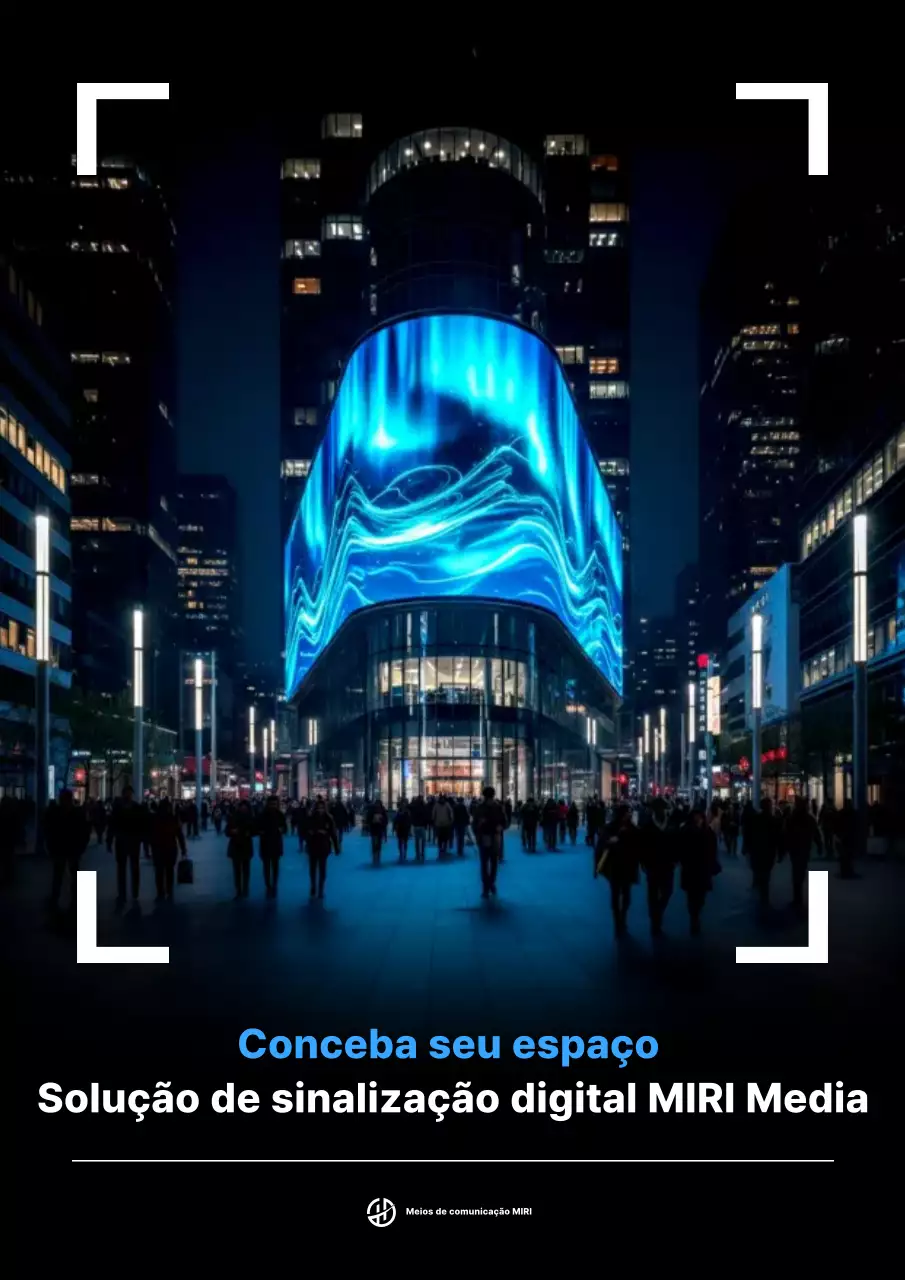 Promoção de publicidade digital moderna em azul