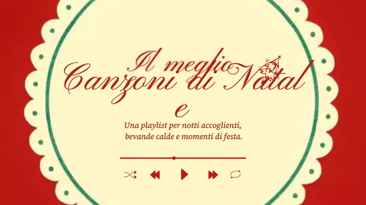 Playlist di Natale vintage rosso