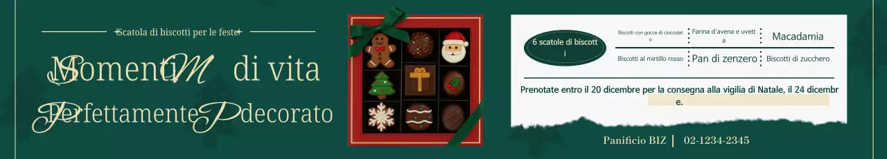 Promozione del prodotto natalizio vintage verde