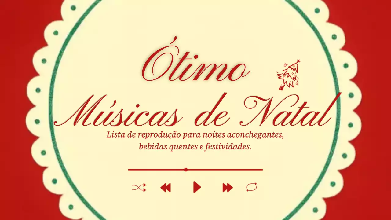 Lista de reprodução natalina vintage vermelha