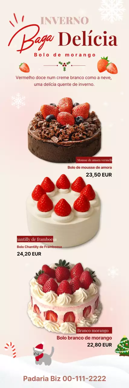 Promoção de Bolo Rosa para Bebê