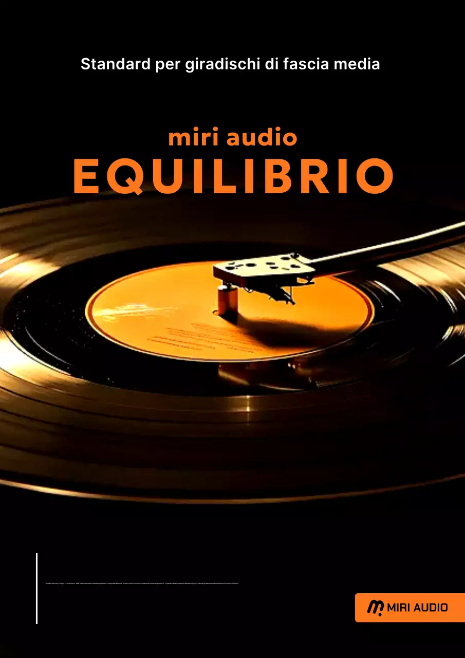 Pubblicità audio moderna arancione