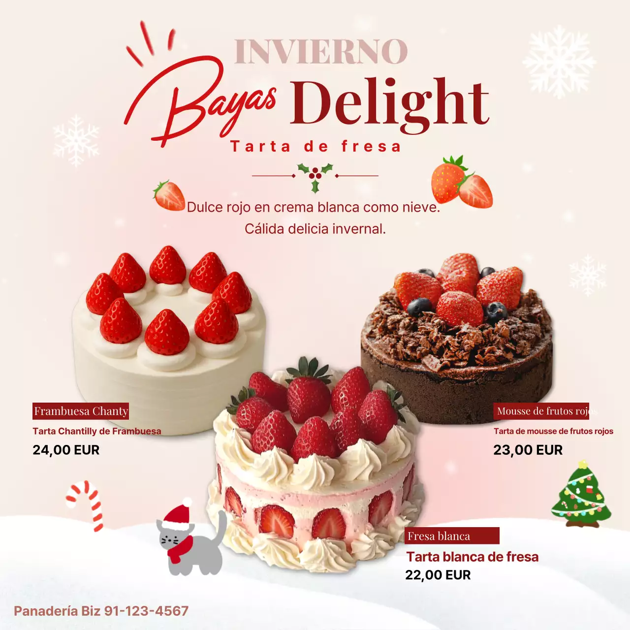 Promoción de pastelito rosa para bebés