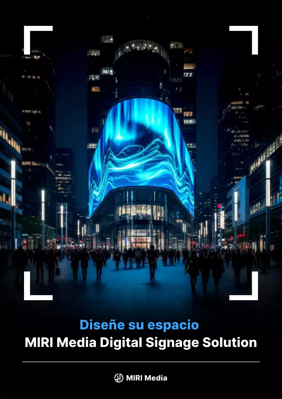 Promoción publicitaria digital moderna azul