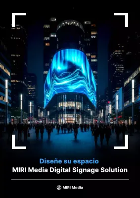 Promoción publicitaria digital moderna azul