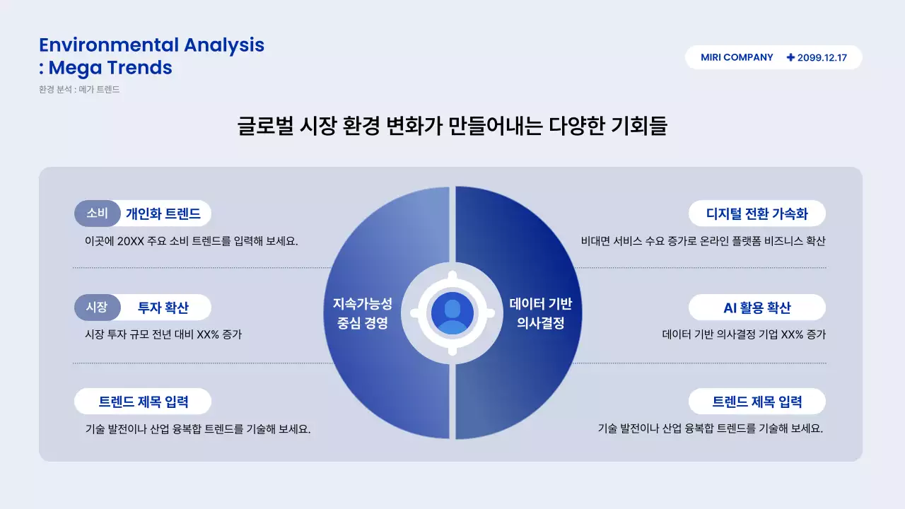 파랑 모던 보고서 설명