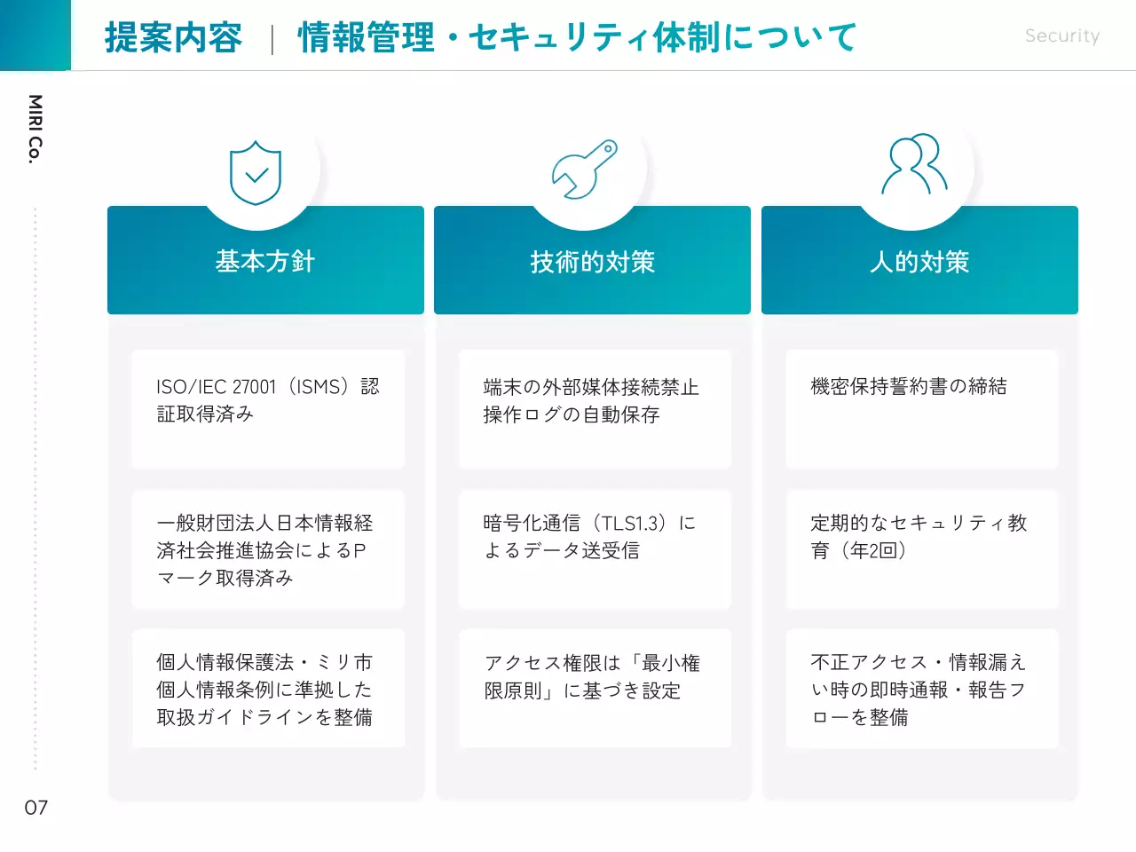 青 シンプル 施設 提案書