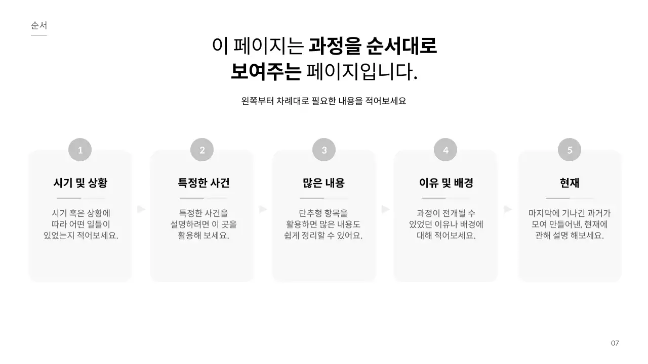 흰색 미니멀 교육 자료