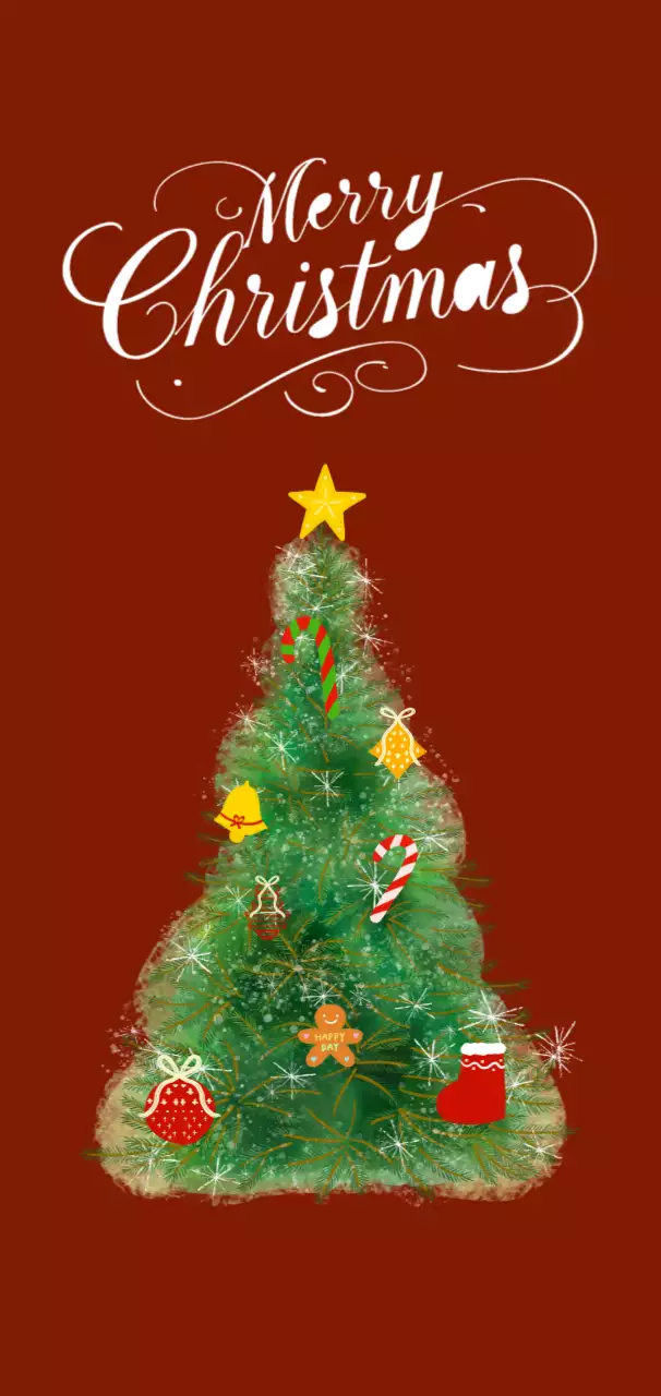 갈색 빈티지 크리스마스 카드