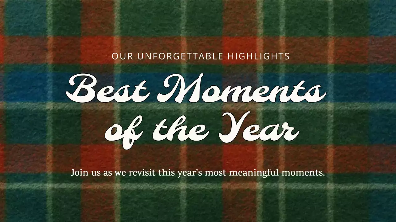 Plaid Vintage Moments Christmas Announcement