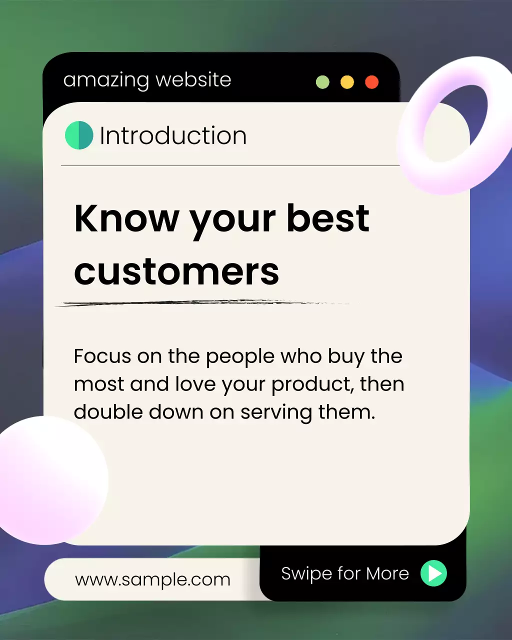 네온 모던 비즈니스 광고 Business Tips Template