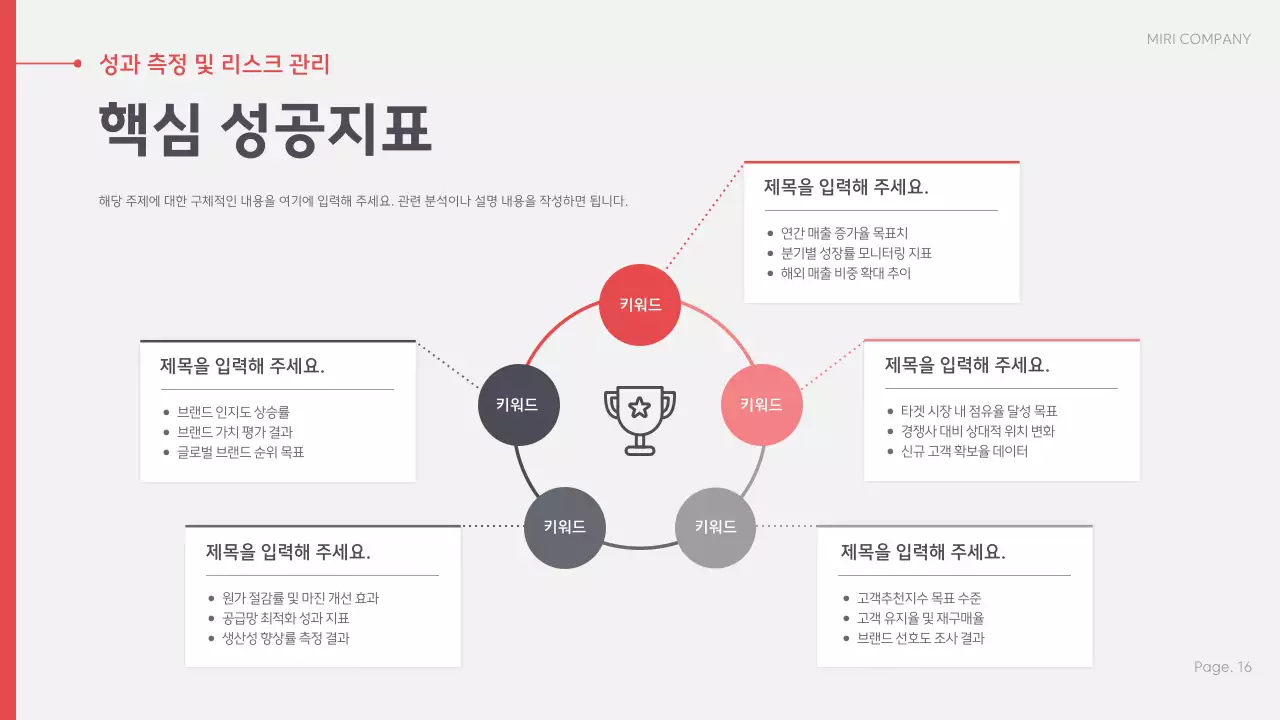 빨강 모던 비즈니스 전략 제안서