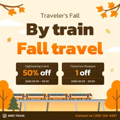 orange modern travel promotion