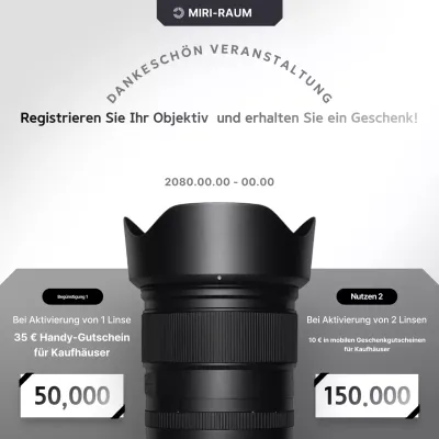 Gray Modern Camera Event