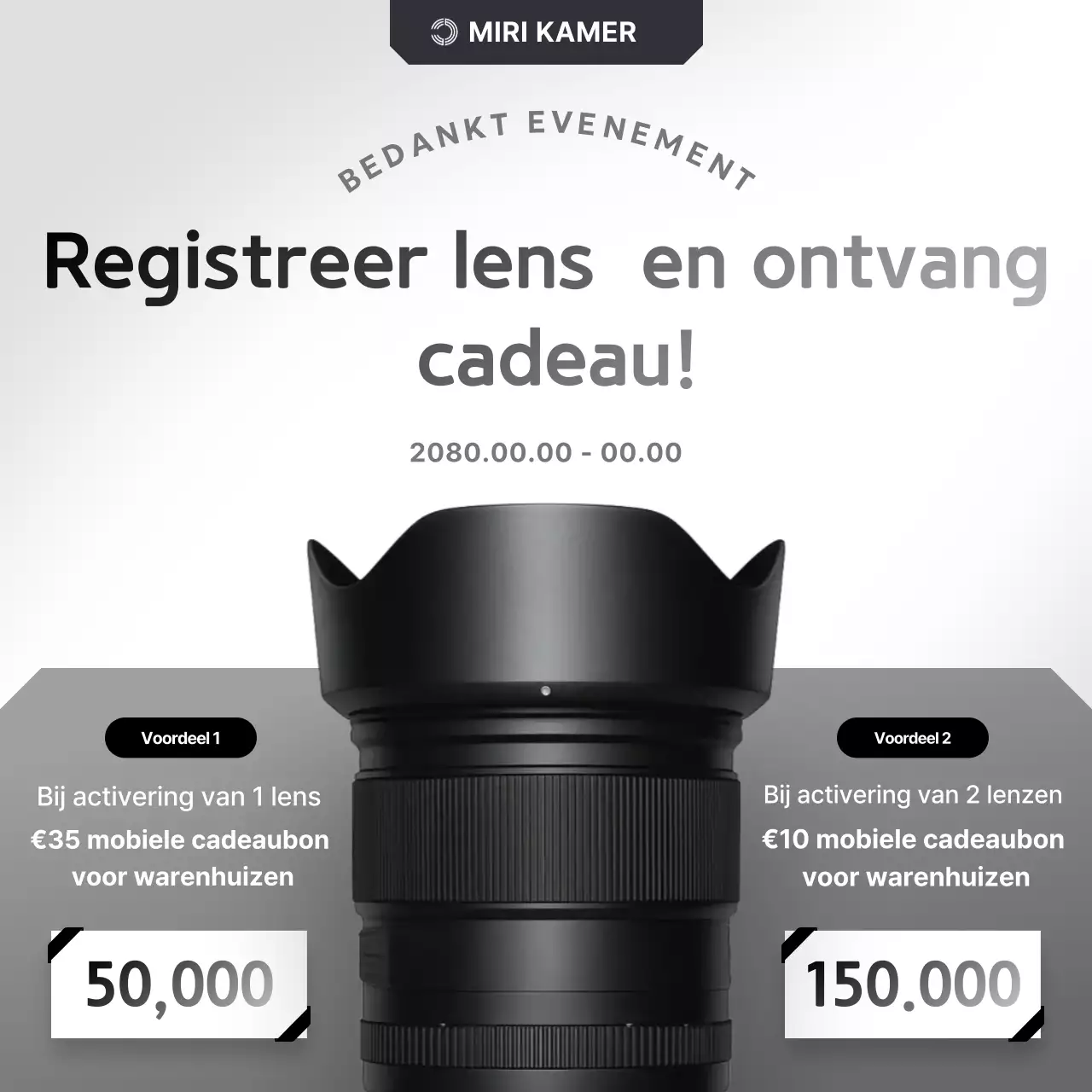 Gray Modern Camera-evenement