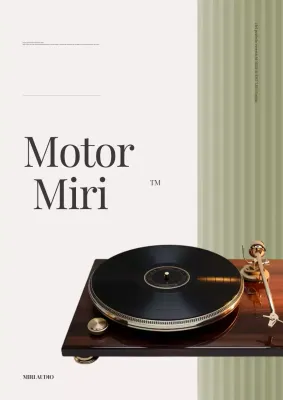 Beige Klassieke Audio Advertentie